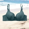 thumbnail image 5 of HVOBTTY Women's Bra Solid Color Underwire Gathered Comfortable Breathable Daily Wear, L, 5 of 5