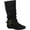 Black, variant on Journee Womens Shelley-6 Round Toe Mid Calf Boots