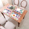 thumbnail image 6 of XMXT 6 Pcs PVC Woven Placemats, Colorful Cartoon Bird Painting Stain Resistant Anti-Skid Place Mats for Dining Table, 12 x 18 inches, 6 of 6