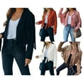 thumbnail image 4 of TheFound Veste à Col pour Femmes, Manches Longues, Ouverte, 4 of 5