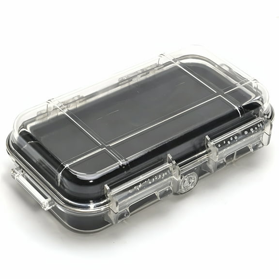 GJX Plastic Waterproof Shockproof Box Outdoor Waterproof Airtight Survival Case Storage Case Floating Hard Shell Wet Dry Box Carry Box Container Marine Fishfinder Case