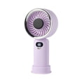 thumbnail image 2 of Vacemry USB Rechargeable Handheld Fan, Slim High-Speed Digital Display Powerful Wind, Desktop Fan Outdoor Fan for Home Office Travel Camping, 2 of 9