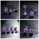 thumbnail image 5 of Pendientes de botón para mujer, pendientes de botón, pendientes de botón para mujer, pendientes de botón clásicos de plata de ley, pendientes de plata, 5 of 5