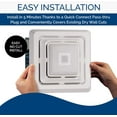thumbnail image 7 of Broan-NuTone FG800SPK Bluetooth Speaker Bathroom Exhaust Grille Cover with LED Light, White Bath Fan, 7 of 7