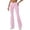Pink, variant on Riforla Workout Leggings for Women High Waist Flared Yoga Pants Contrast Color Slim Fit Wide Leg Tights Womens Pants Blue L