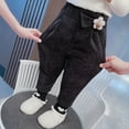 thumbnail image 5 of KYAIGUO Kids Toddler Girls Winter Sweatpants Fleece Pants Elastic Waist Joggers Pants Baby Solid Color Thick Warm Casual Pants Trouser for 3-13Years, 5 of 7