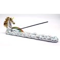 thumbnail image 2 of Fantasy Wonderland Unicorn over Colorful Rainbow Bridge Stick Incense Holder 12 Inch L, 2 of 2