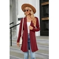 thumbnail image 3 of SIEANE Women's Knit Cardigan Casual Long Sleeve Drape Knit Sweater Open Front Cardigan,XXL, 3 of 5