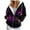 Dark Purple, variant on GEWSEY Women's Zip Up Hoodies Long Sleeve Pocket Drawstring Sweatshirts Fall Casual Outfits Jackets (Light Pink, XL)