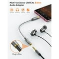 thumbnail image 2 of CableCreation USB C to 3.5mm Headphone and Charger Adapter with PD 100W 60W Fast Charging, USB C to Audio Jack Type C to Aux Cord for iPhone 16 15, Galaxy S24/S23/S22 Ultra , iPad Pro/Air, Pixel 9/8, 2 of 8