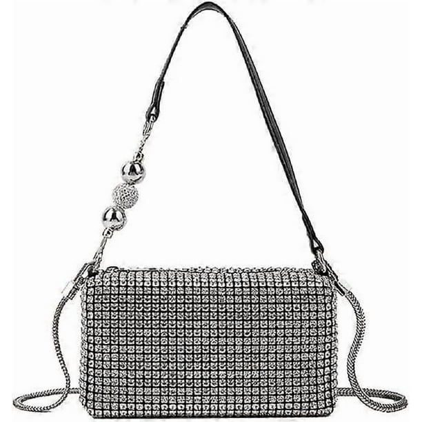 Women Clutch Evening Purses Black - and White Zebra Pattern Wristlet Hobo Bag Crossbody Bag with Chain Strap for Party