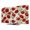Crimson,Green,Cream, variant on Spring Floral TV Cover for 24 Inch Screen, Stretch Fabric Dustproof TV Display Protector, Red Poppy Green Leaves Botanical Elastic Slipcover Monitor Cover for Indoor Desktop Computer 20.9"x11.8"