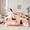 Orange, variant on Manfei Kawaii Pink Rabbit Twin Bedding Sets 7-Piece for Girls, Stars Starry Sky Bedding Comforter Set, Dreamy Cartoon Theme Reversible Sheet Sets, Lightweight Room Decor