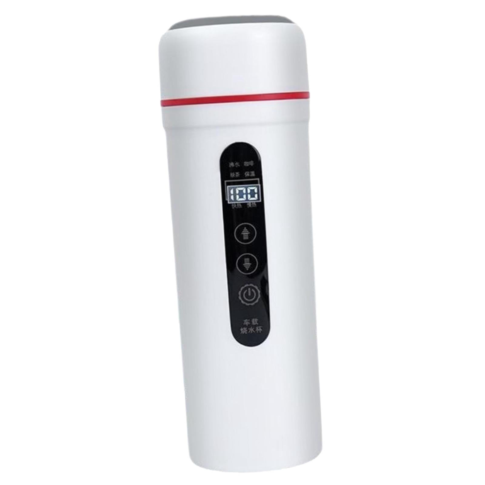 Baoblaze 12V 24V 400ml Car Electric Water Kettle Portable for Heating Coffee Tea White