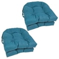 thumbnail image 2 of Blazing Needles 16-inch Outdoor Spun Polyester U-shaped Tufted Chair Cushions (Set of 4), 2 of 2