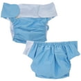 thumbnail image 2 of 2pcs Adult Diapers Covers Reusable Incontinence Pants Cloth Diaper Wraps Washable Overnight Leakfree Underwear Protection Bed She, 2 of 7