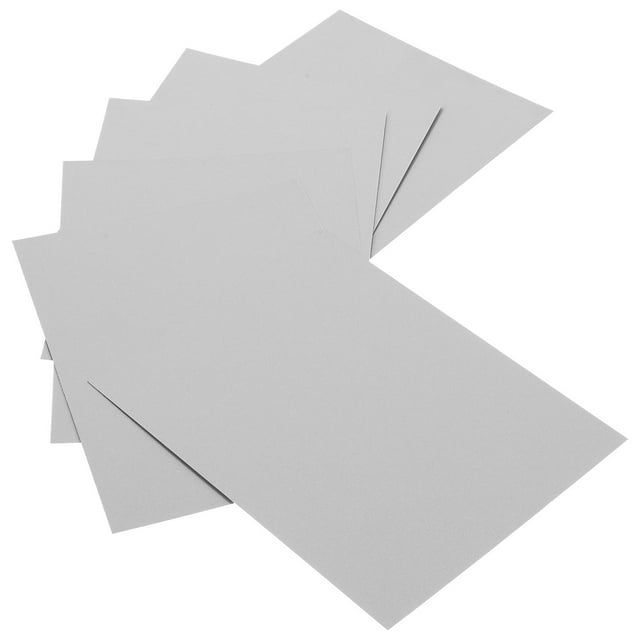 WRITWAA 6Pcs Sublimation Aluminum Boards Plated Silver Metal Sheets for Clear Photo Transfer Printing
