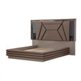 thumbnail image 3 of Galaxy Home Furnishings Wendy Mirror Framed Tufted Upholstery King Bed made with Wood in Gray, 3 of 6