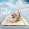 thumbnail image 4 of Cooling Dog Bed with Ice Silk Pad Mat and Pillow, Non-Slip Cooling Mat for Medium Small Dogs up to 50lbs, Pet Cool Pad with Summer Cool Fabric(24"*14"), 4 of 6