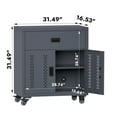 thumbnail image 2 of Esheno Metal Tool Chest on Wheels Garage Storage Cabinet with Deep Drawers Portable Steel Tool Box Organizer for Garage Warehouse Workshop Gray, 2 of 6