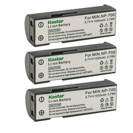 Kastar 3-Pack Battery Replacement for Konica Minolta NP-700 Battery Konica Minolta Dimage X50 Konica Minolta X60 Konica Minolta DG-X50-K Konica Minolta DG-X50-R Konica Minolta DG-X50-S Camera