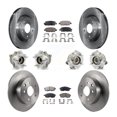 thumbnail image 1 of Transit Auto Front Rear Hub Bearings Assembly Disc Brake Rotors and Semi-Metallic Pads Kit (10Pc) for Car 2007 Nissan Altima 3.5L with Non-ABS - Left Right Side (Driver Passenger) KBB-125224, 1 of 2
