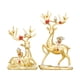 thumbnail image 1 of 2 figuras de reno, alce y ciervo, adornos de animales artificiales. Oro, 1 of 9