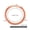 17.78cm, variant on Men's Pure Copper Bracelet Women's Adjustable Cuban Chain Ring Lobster Buckle 6mm Scratch-resistant