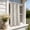 Beige, variant on Dmlowu Full Blackout Curtains, Thermal Insulated Window Shades with Star Moon Pattern for Bedroom Bay Windows Outdoor Decor, 52 x 63 Inch