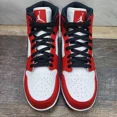 thumbnail image 3 of N I-K-E A i r-Jor-dan 1 Retro Mid TD Size 10.5 Chicago Red Football Cleats FJ6805-106, 3 of 6