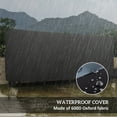 thumbnail image 4 of Outsunny 8ft Firewood Rack with Cover Wood Storage Holder Black, 4 of 10