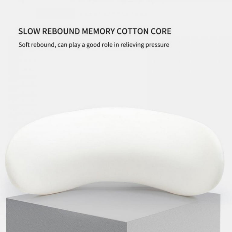 Lumbar Support Pillow for Bed: Memory Foam Bamboo Charcoal Cushion for  Lower Waist Pain or Back Pain Relief - Back Support Sleeping Pillow for  Sofa