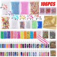 thumbnail image 1 of Pack Making Kits Supplies For Slime Stuff Charm Fishbowl Beads Glitter Pearls DIY Handmade Color Foam Ball Material Set, 1 of 6