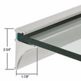 thumbnail image 2 of CRL SE3824BN Brushed Nickel 24" Aluminum Shelf Kit for 3/8" Glass, 2 of 3