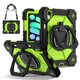 thumbnail image 1 of Funda Resistente a Prueba de Golpes para iPad A16 11 / iPad A16 10, Funda Protectora de Silicona + Capa de PC con Soporte de Asa Cuadrada Giratoria de 360° y Correa para el Hombro, Amarillo, para iPa, 1 of 7