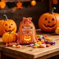 thumbnail image 6 of AZXY Halloween Trick or Treat Bags Drawstring Pumpkin Candy Pouches, Reusable Happy Halloween Gift Treat Sacks for Holiday Costume Party Favors & Halloween Decor Supplies, 6 of 7