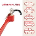 thumbnail image 5 of Cartman Steering Wheel Brake Lock, Vehicle Anti-Theft Security Brake Pedal Lock with Adjustable Length, Fit for Distance from Steering Wheel to Pedal Within 21"-30, 5 of 7
