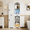 73" Tall White, variant on Bathroom Arched Wall Cabinet with Adjustable Shelf,Medicine Wall Mounted Cupboard for Laundry Room Kitchen Living Room, White