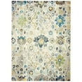 thumbnail image 1 of Lr Home Distressed Floral Blue 8 Feet 9 Inch x 11 Feet 9 Inch Large Area Rug, 1 of 9