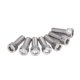 thumbnail image 4 of Tornillo de rosca gruesa, 20 piezas Tornillo de fijación de tapa de zócalo de perno Tornillos de tapa de acero inoxidable Creados magistralmente, 4 of 12