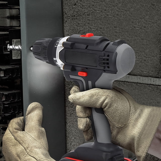 Hand Drill, Ergonomic Hand Electric Drill 2000rmp Rechargeable For Tile For Metal For Wood For