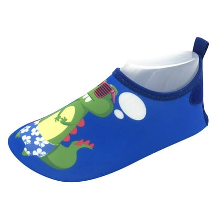 

8QIDA Girls Athletic Shoes Size 13.5 Children Shoes Water Park Cartoon Rubber Sole Beach Socks Shoes Skin Fitting Diving Shoes 5.5-6 Years