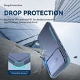 thumbnail image 7 of SaniMore for Samsung Galaxy A33 5G (6.4" 2021) Case, [Sliding Camera Window] Wireless Charging Shockproof Drop Resistant Hybird PC TPU Anti-slip Heavy Duty Protective Shell, Navy+Green, 7 of 7