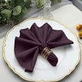 thumbnail image 5 of BalsaCircle 20 Pieces 17" Eggplant Purple Polyester Luncheon Napkins Wedding, 5 of 8