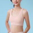 thumbnail image 6 of Paiyanr Tween Young Girls Solid Color Developmental Bra Soft Comfortable Breathable Children Thin Style Student Bra Underwear Pink, 6 of 7