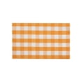 thumbnail image 2 of Fall Rug, 20 x 30 Inches Fall Cotton Orange and White Plaid Rug, Hand-Woven Indoor/Outdoor Buffalo Plaid Rug for Porch, Living Room, Entryway, Orange, 2 of 9
