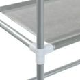 thumbnail image 3 of vidaXL 3-Tier 27.2" x 11" x 66.5" Plastic Storage Rack, Silver, 3 of 8