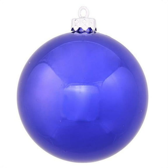 Cobalt Shiny UV Drilled Ball Ornament, 2.75 in. - 12 per Bag