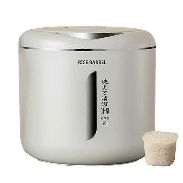 Rice Bucket Moisture-Proof Insect-Proof Sealed Tank Pressed Thickened Powder Storage Bucket Kitchen Storage Box L