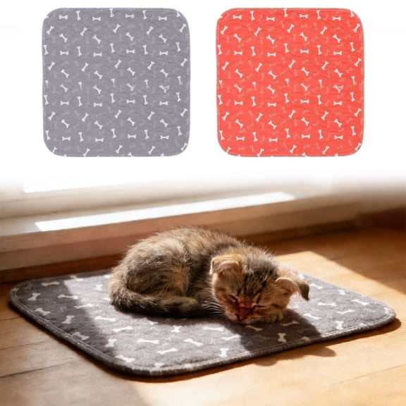 CHENjy Washable Puppy Pads with Pheromones Reusable Dog Pee Pads Leak Proof Absorbent Potty Training Pads for Dogs Anti Slip Home Travel Pet Supplies Grey